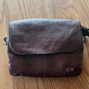 Bed Stu Dark Brown Leather Crossbody Bag